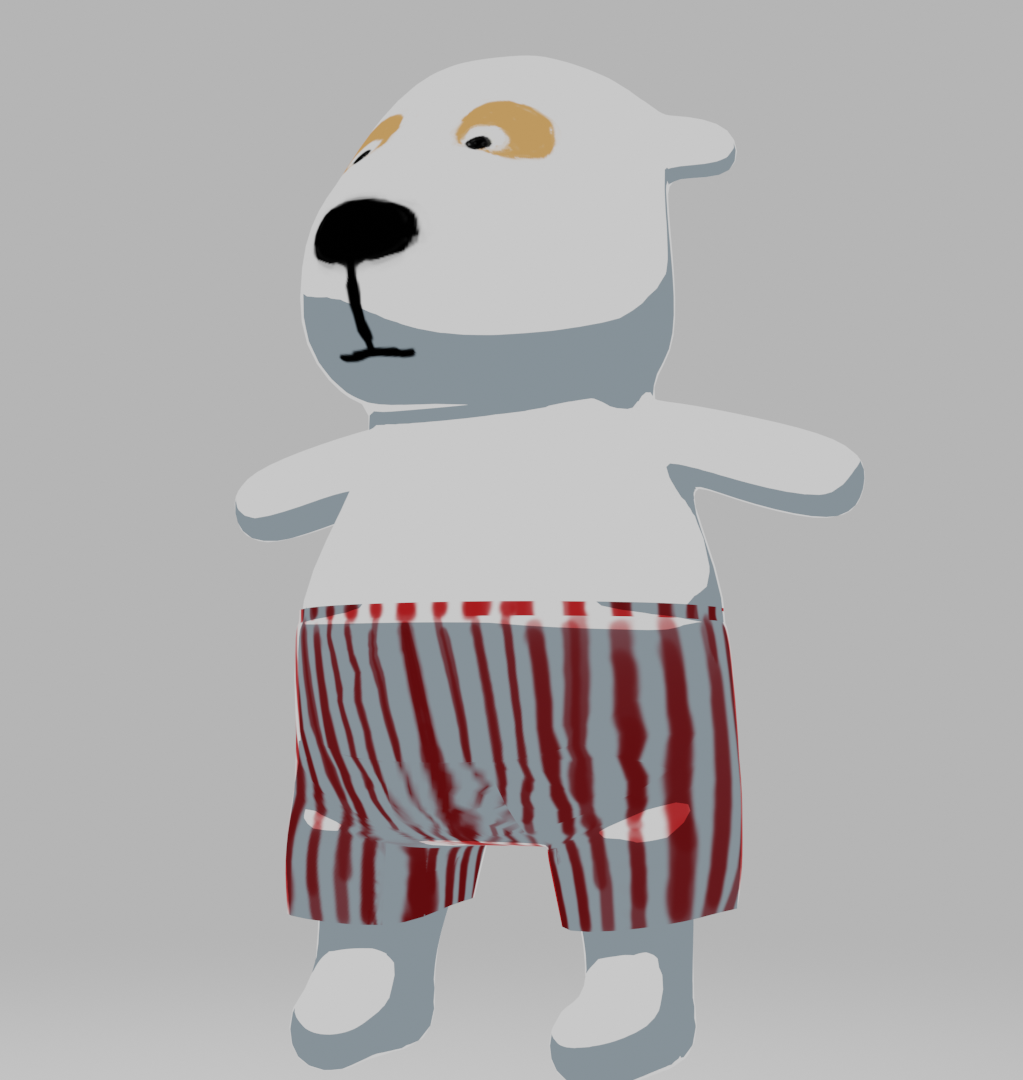 Blenderで作成したIKEAの犬です。