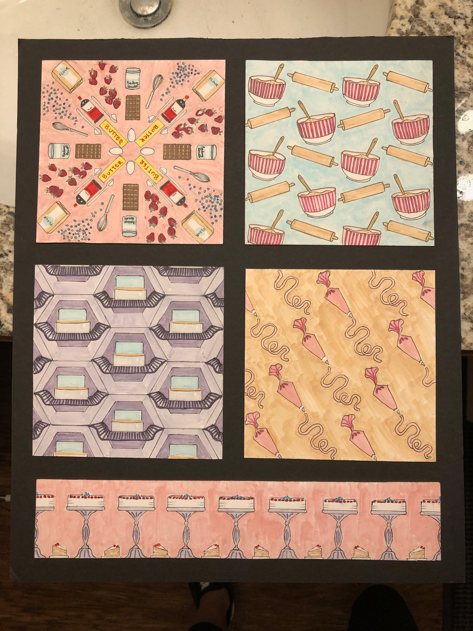 Cake Patterns (Prismacolor)