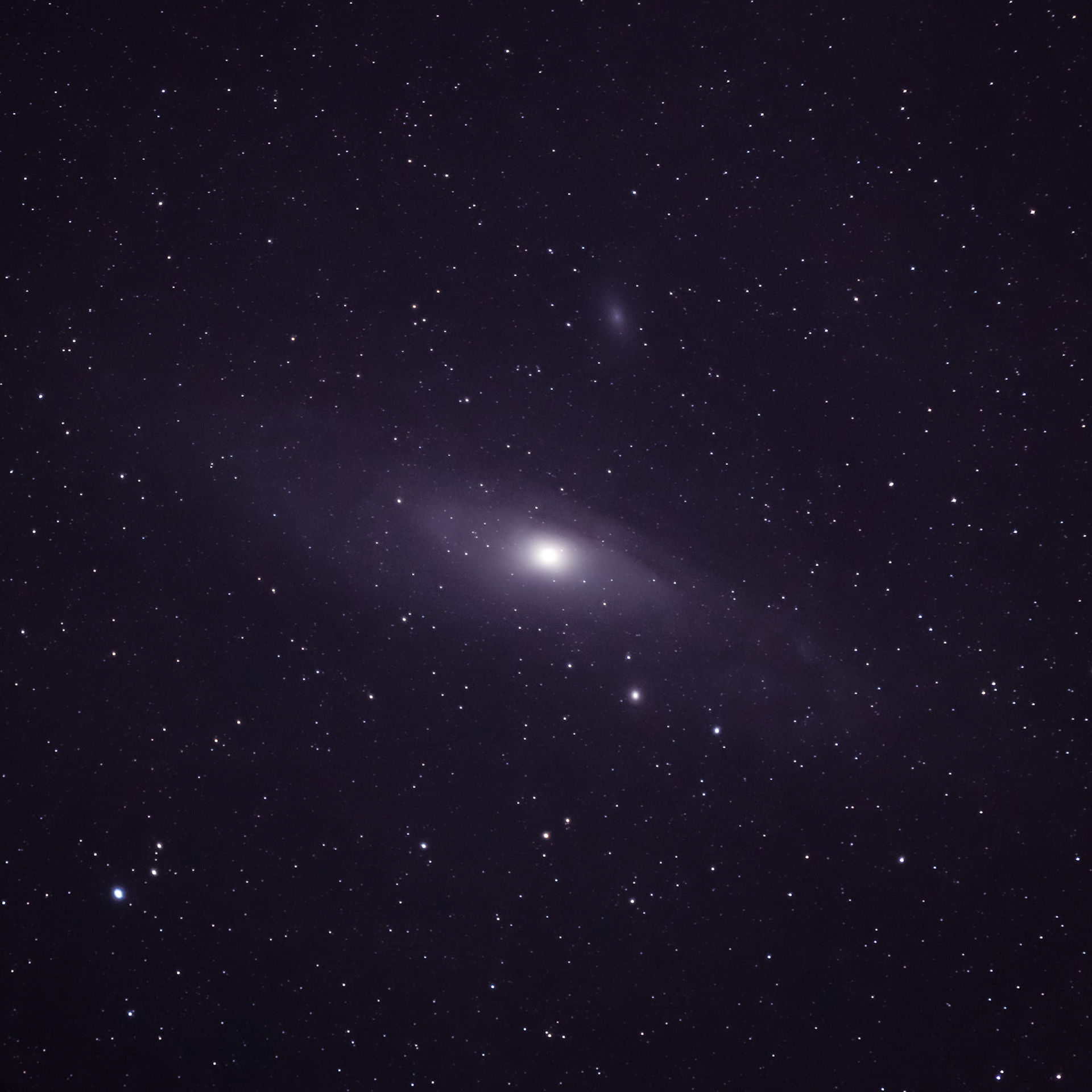 Shot in Berlin, Germany with heavy light pollution.