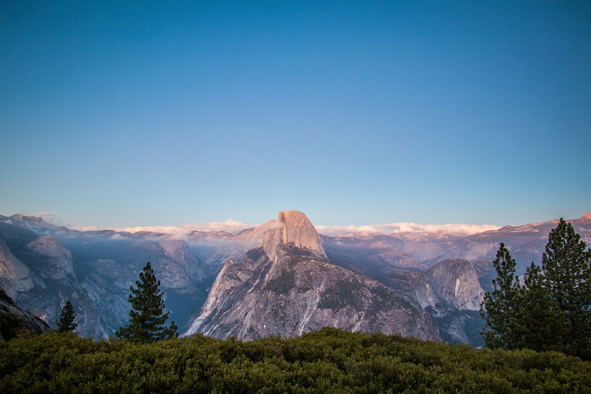 Half Dome after Sunset