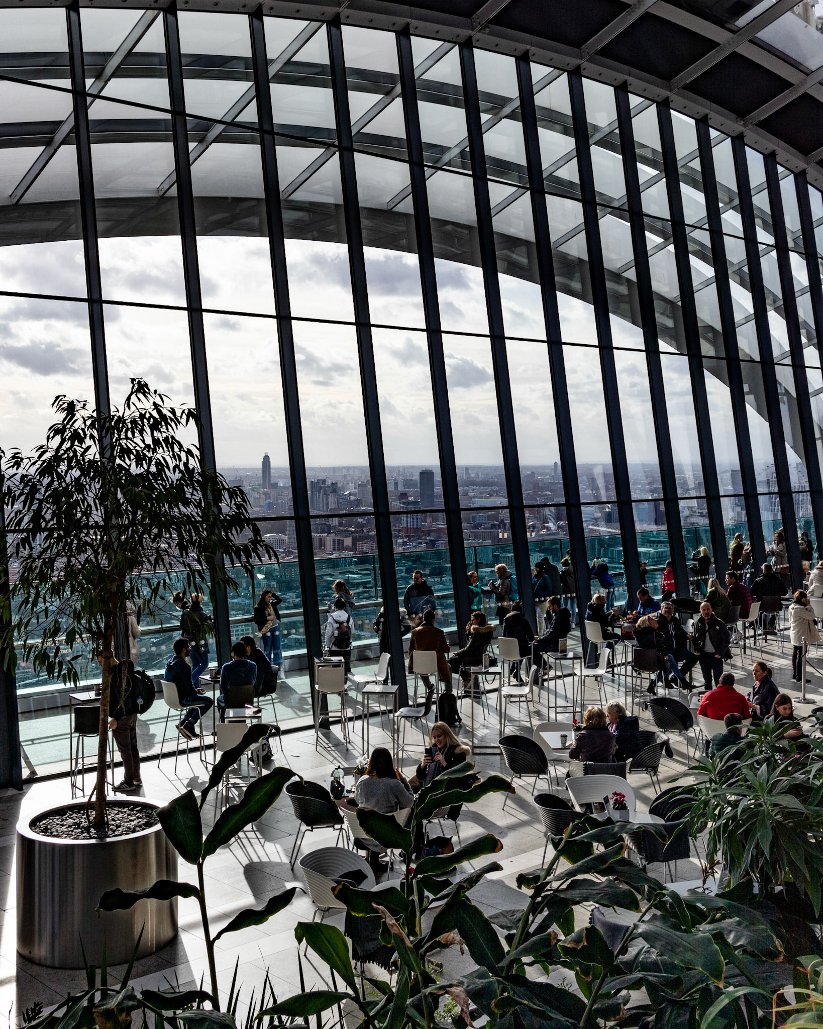 View over London from Sky Garden