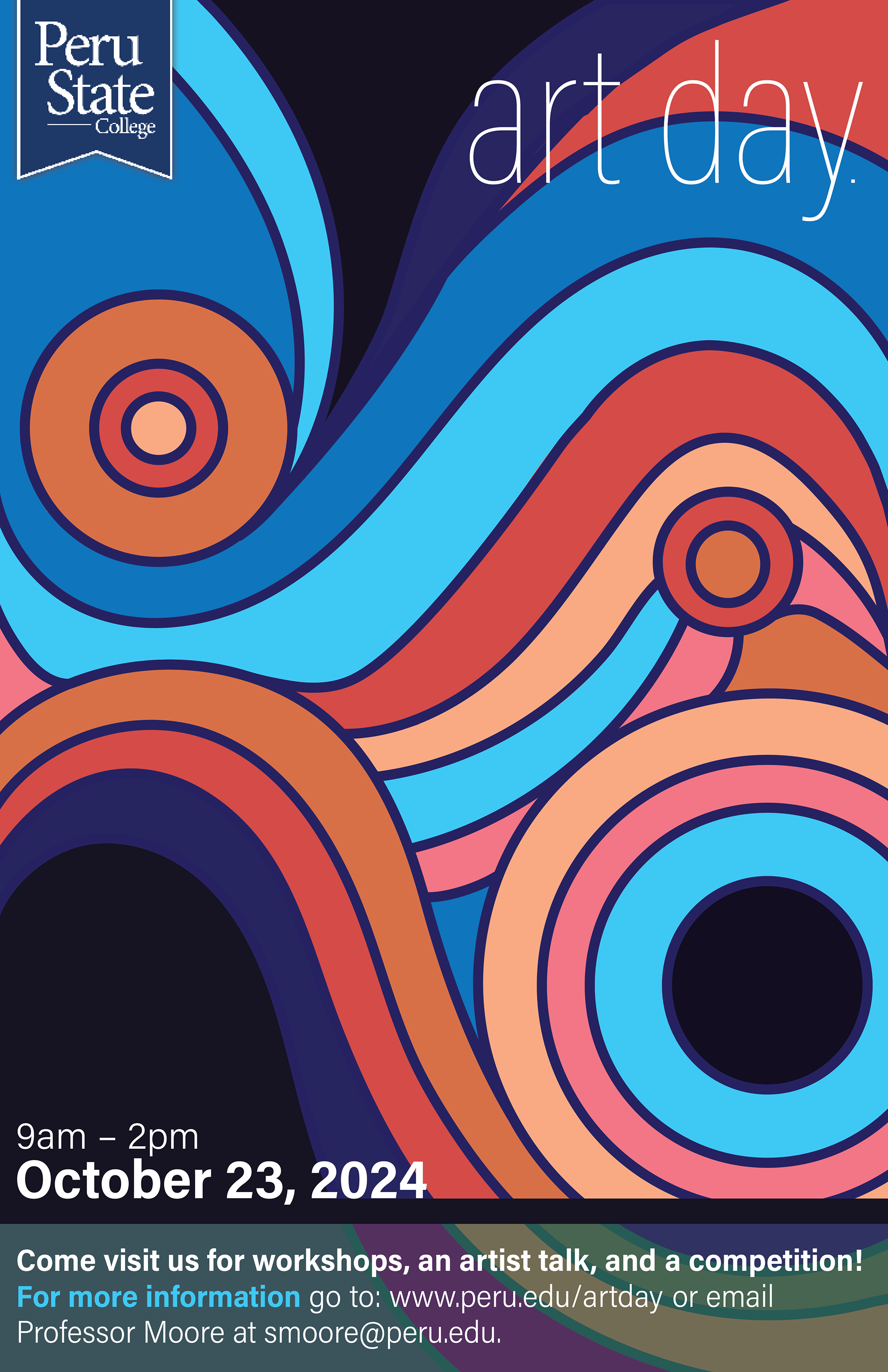 Peru State Art Day 2024, Poster, Adobe Illustrator.