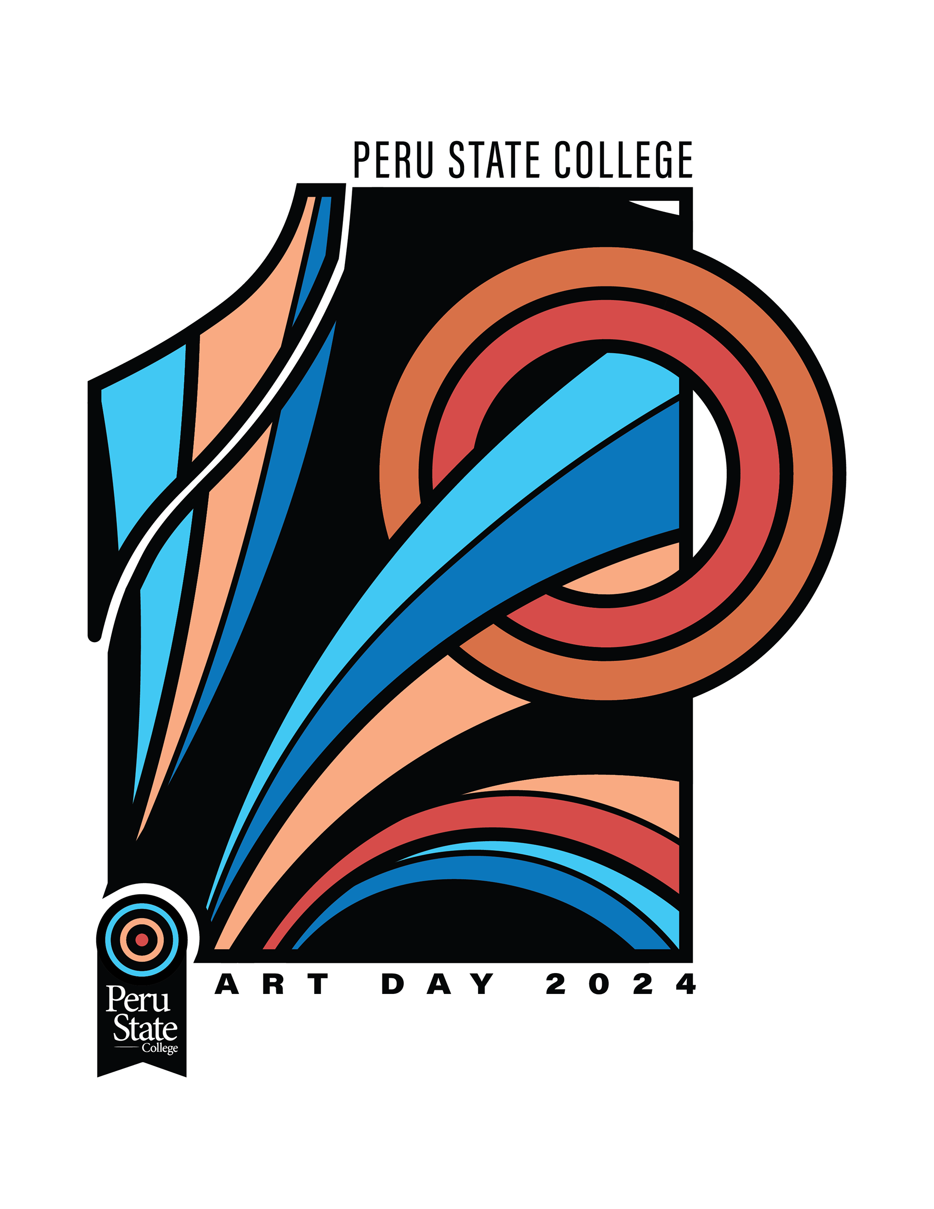 Peru State Art Day 2024, Full color t-shirt, Adobe Illustrator.