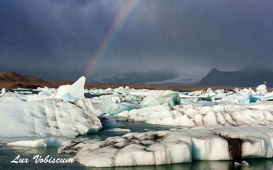 Jokulsarlon rainbow