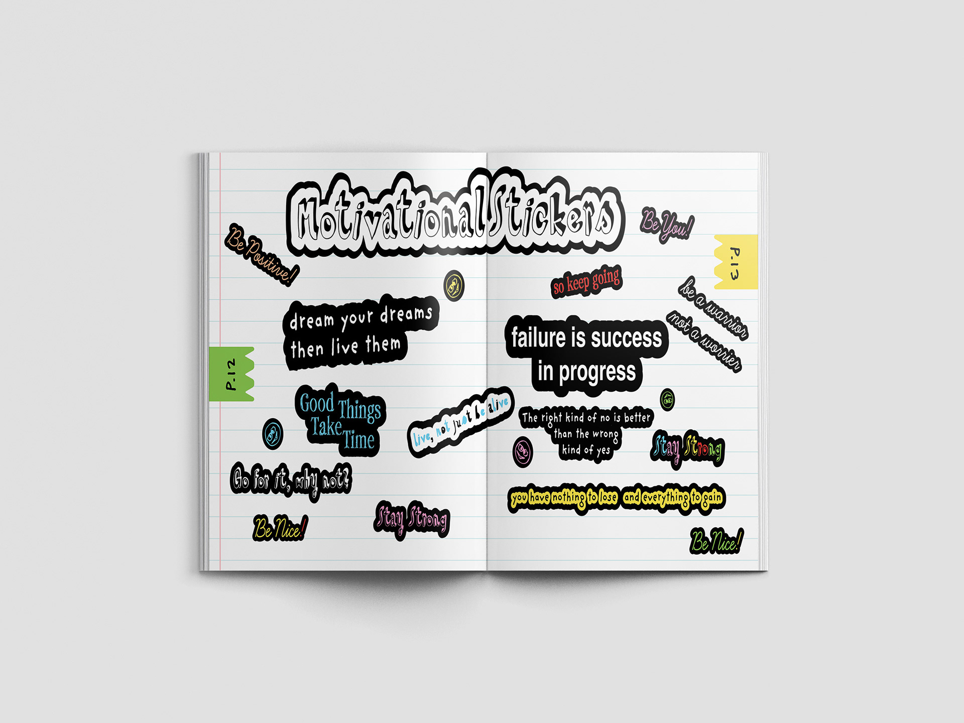Zine Motivational Page