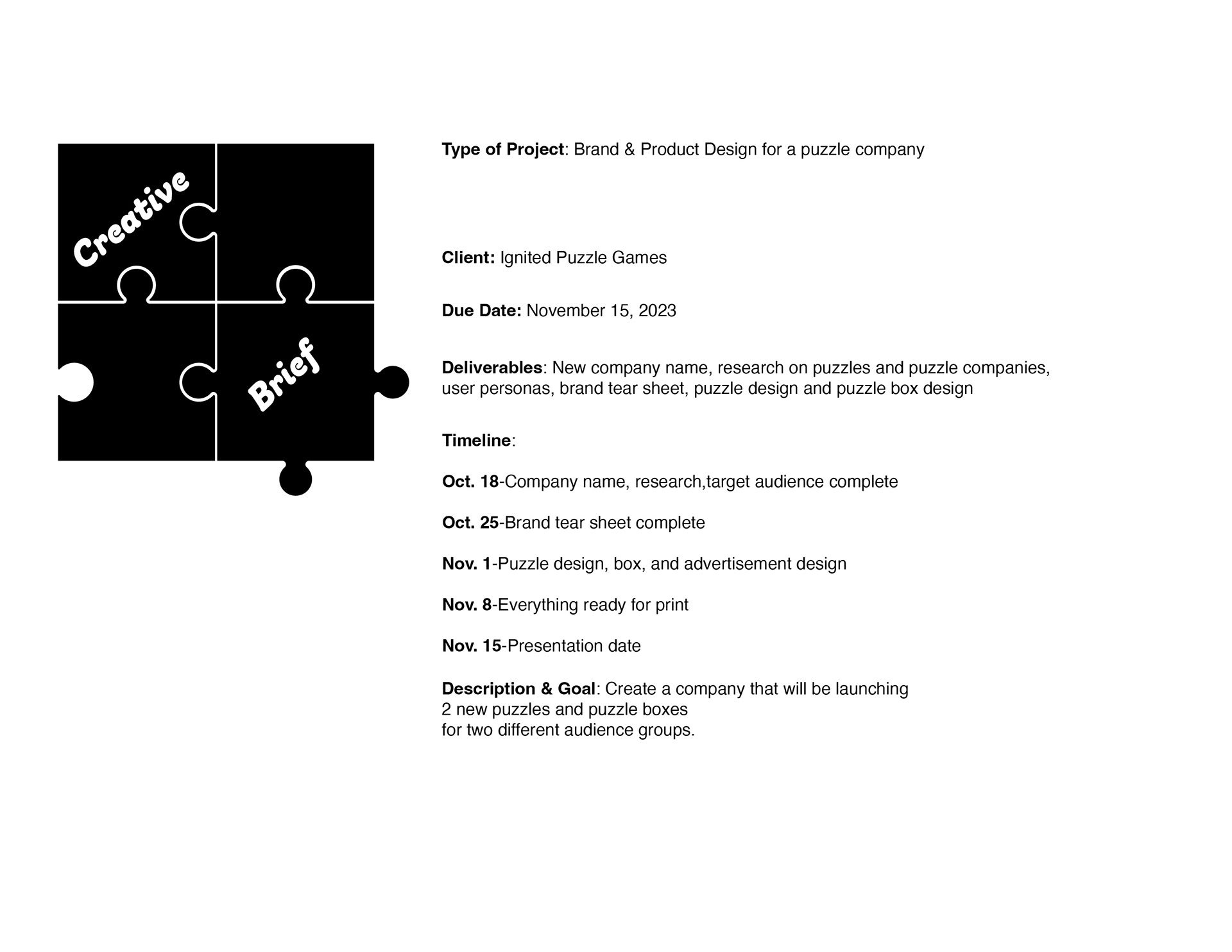 Ignited Project Brief