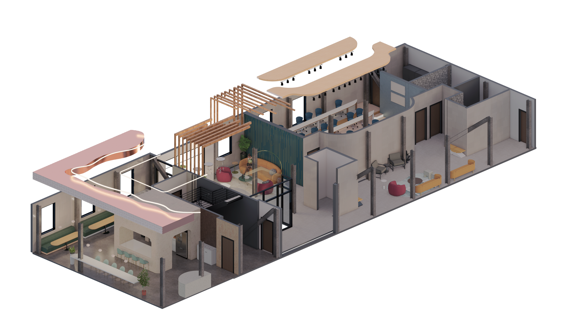 First floor lighting elements