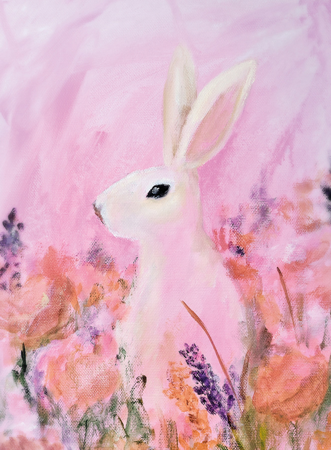 Jänis niityllä (available)