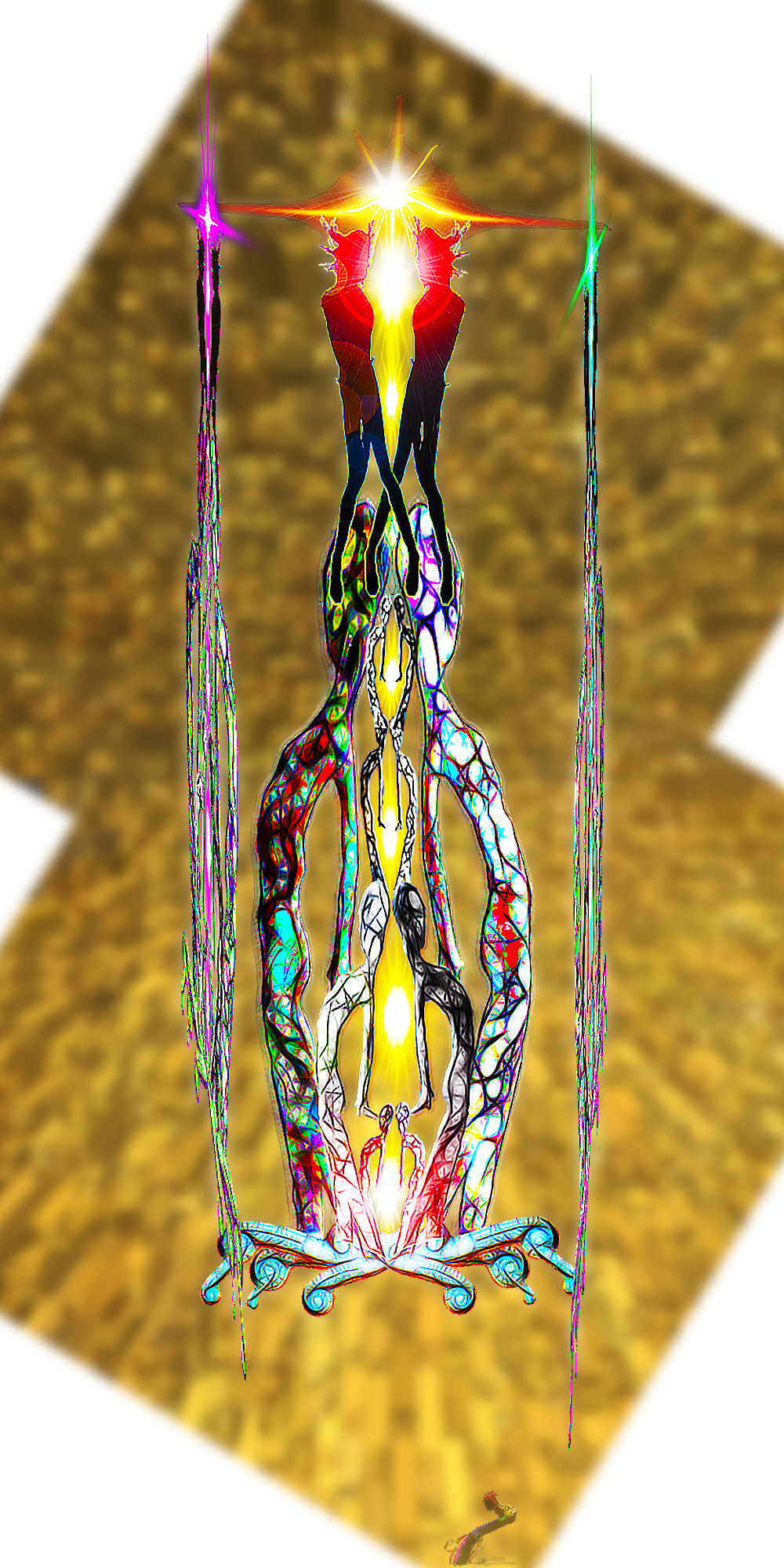 FranAla lamp on gold 2