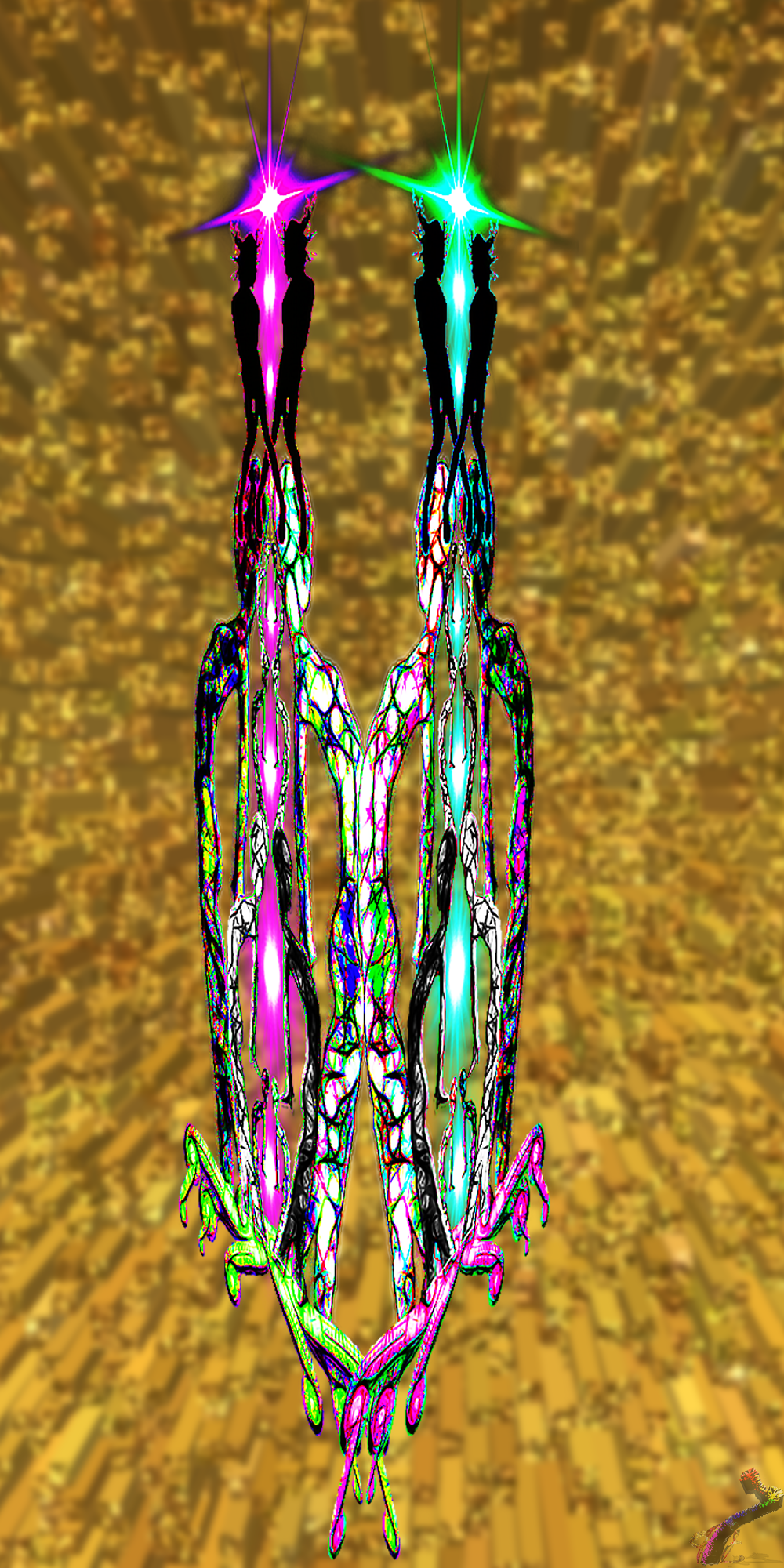 FranAla lamp on gold