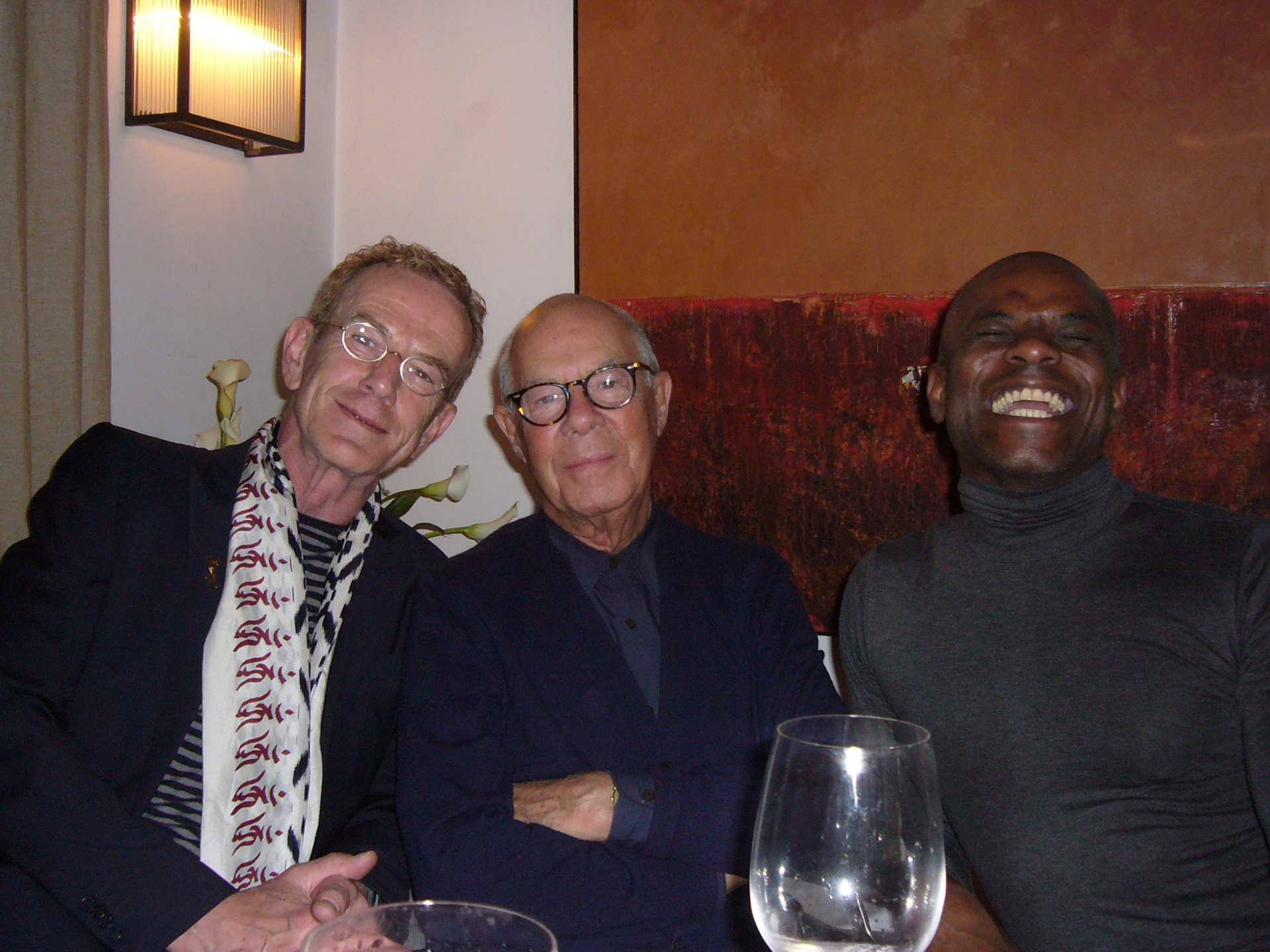 at my birthday party with Hans and Henk