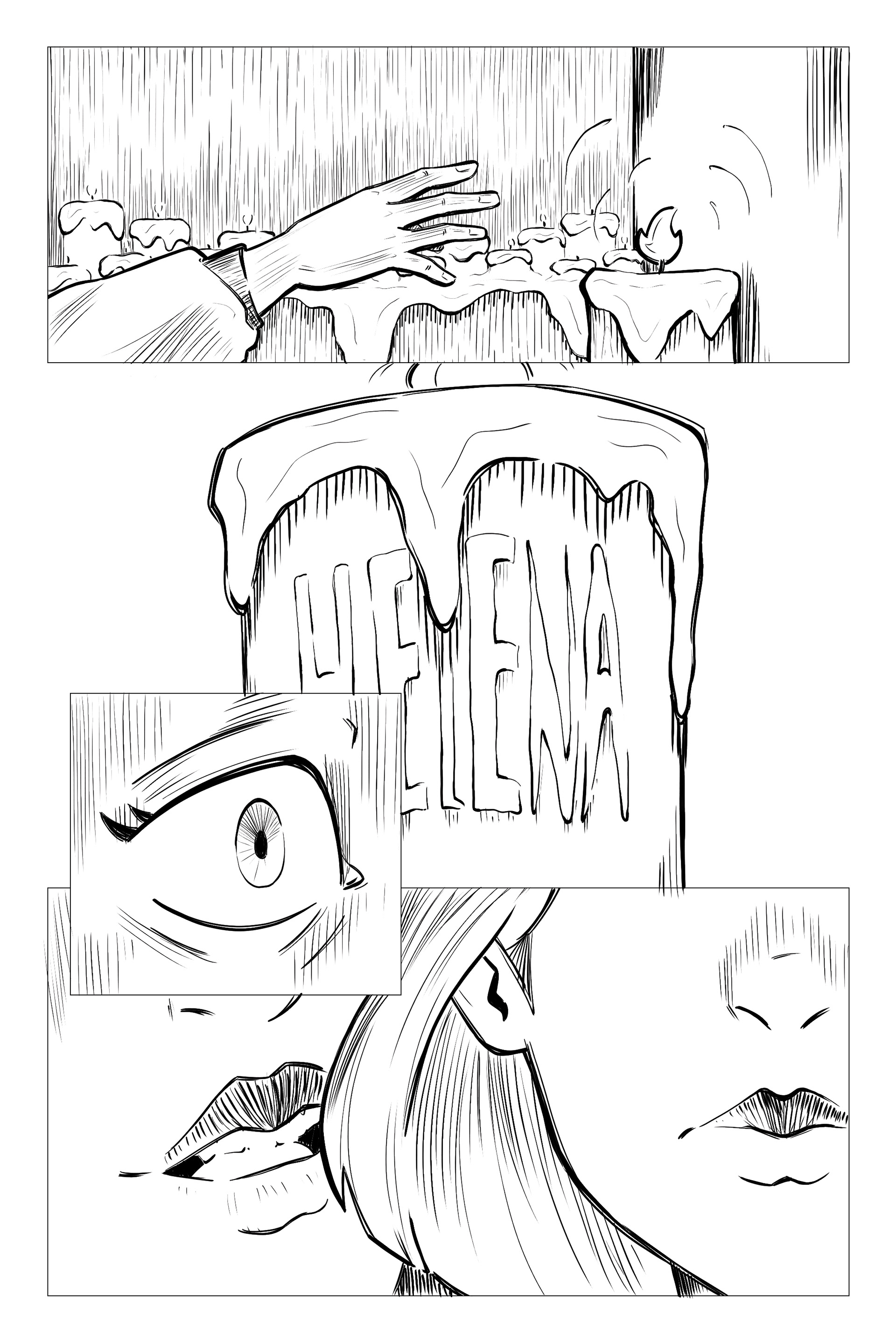 Inked version of page #7