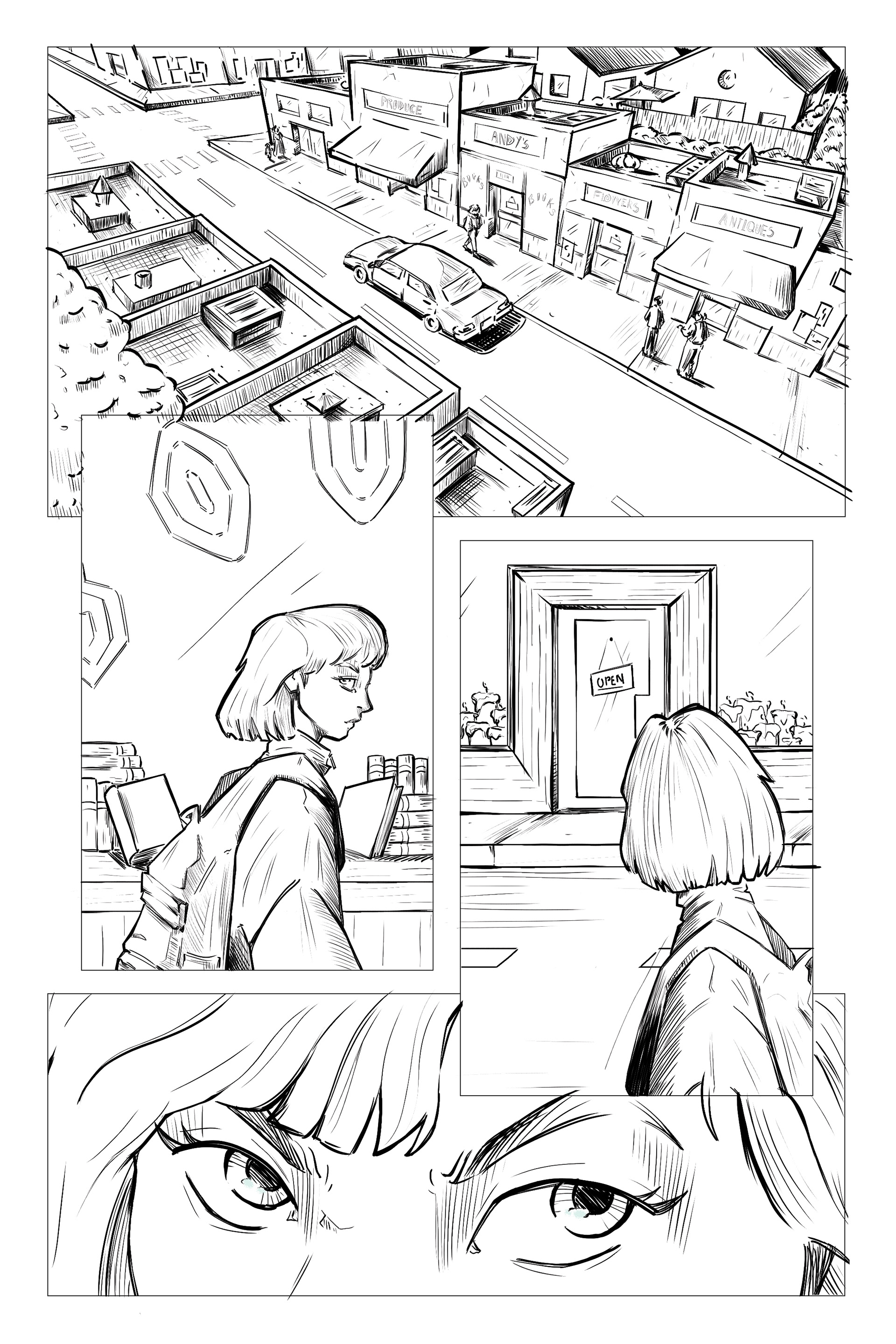 Inked version of page #1