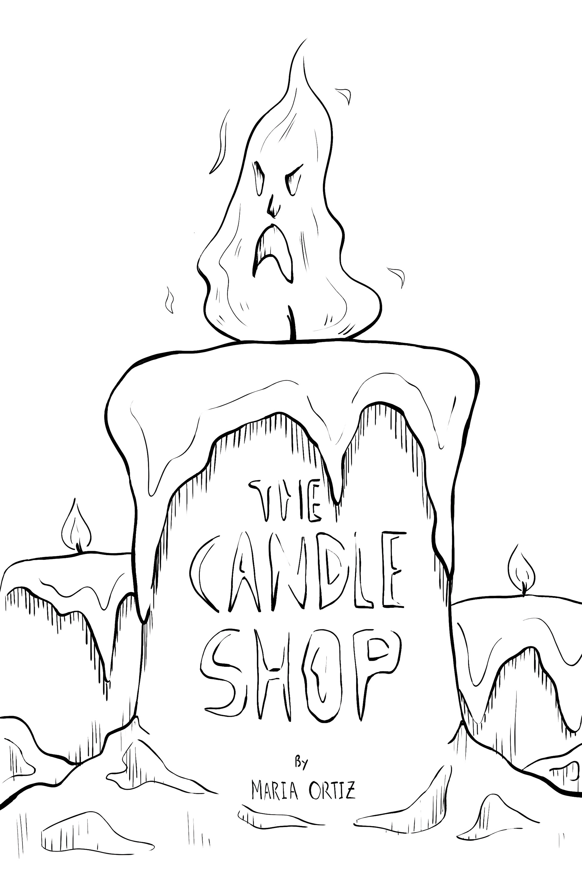 Inked version of the cover