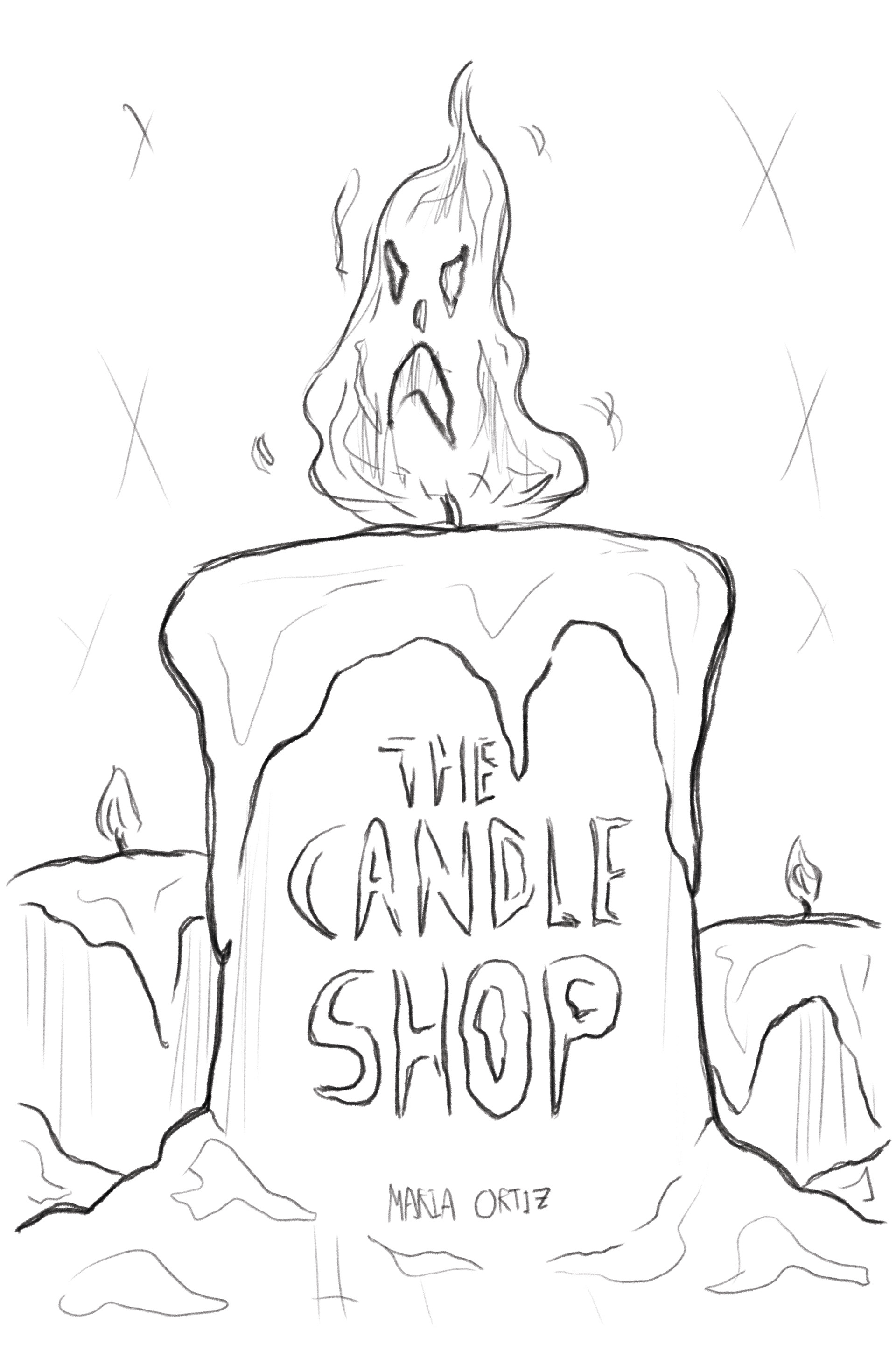 Pencil version of the cover