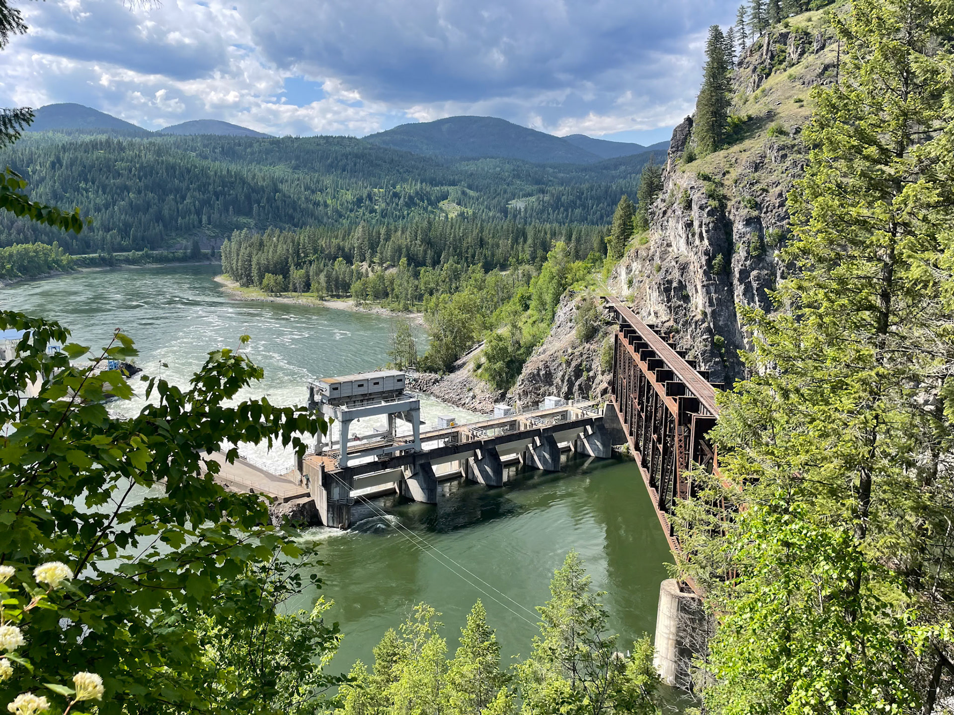 One of the 37 dams along the way