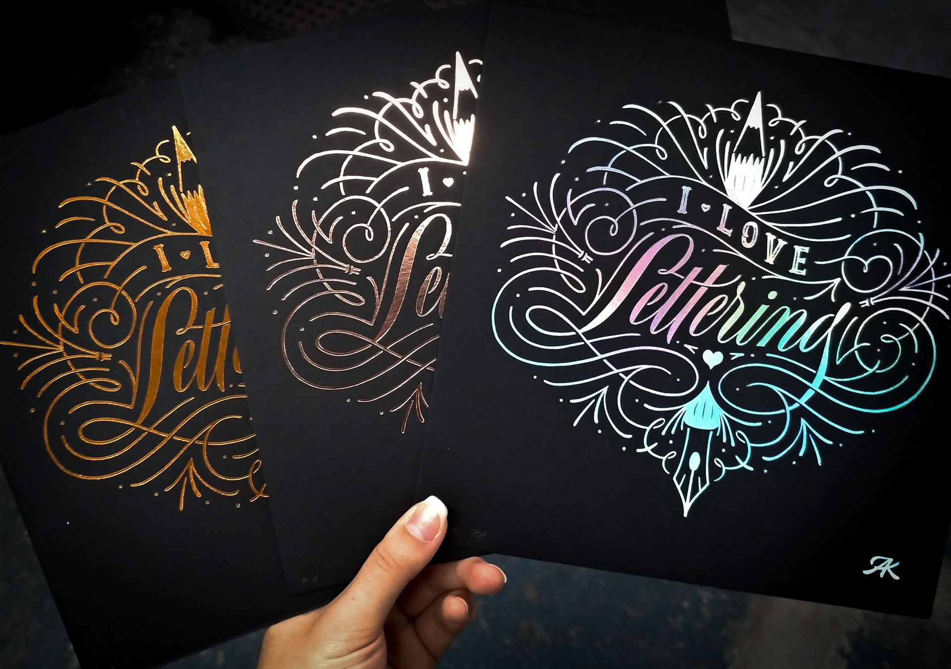 Aline Kaori - Calligraphy & Lettering - Mindful Script Lettering Process