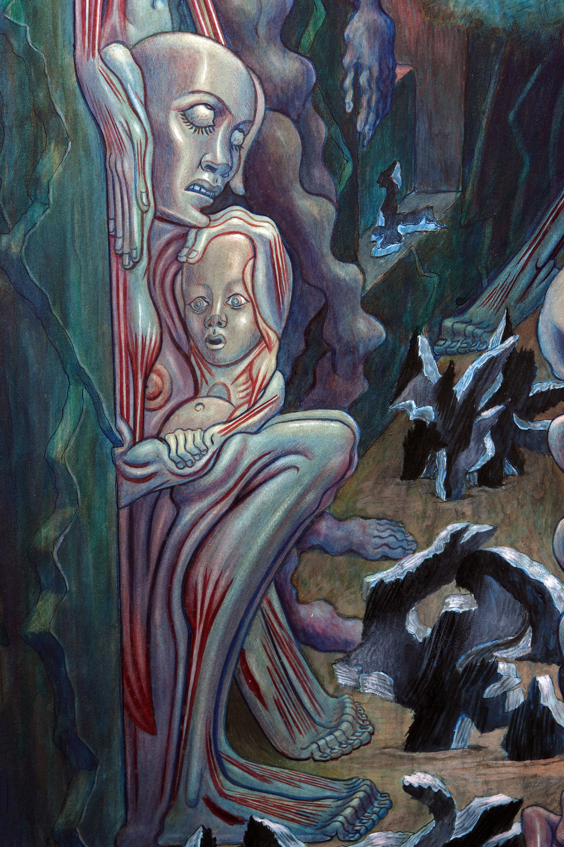 1945 - Air Raid - detail 1