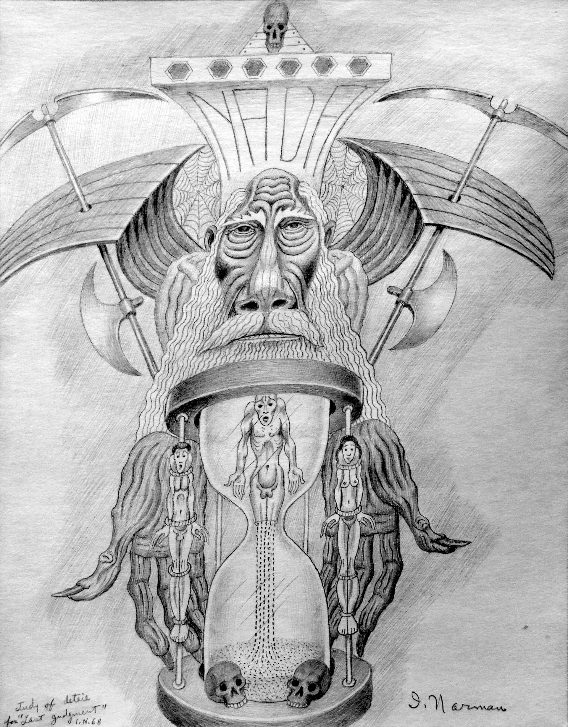 1968 - Last Judgement - Sketch - detail