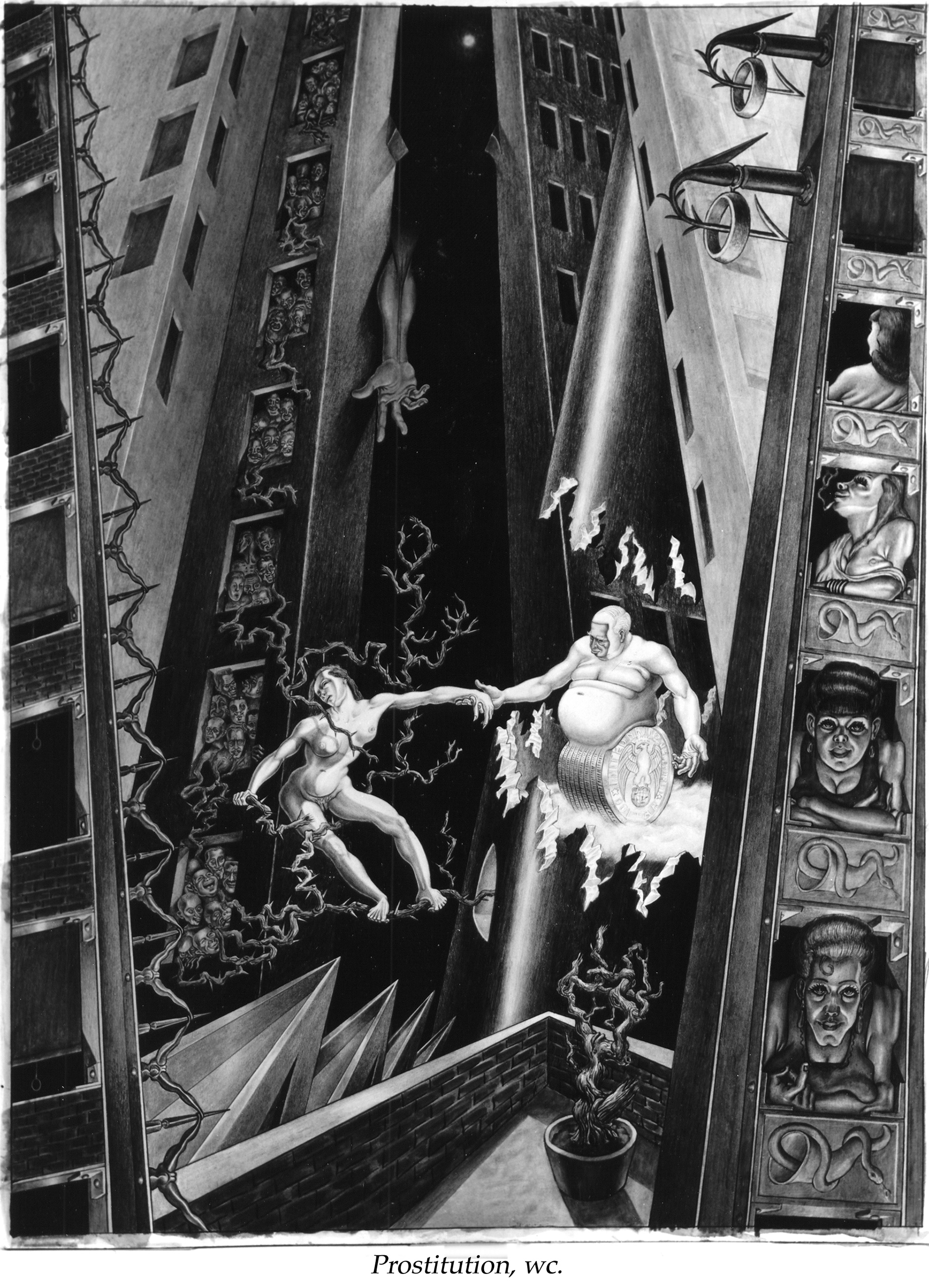 1948 - Prostitution (original watercolor, unlocated)