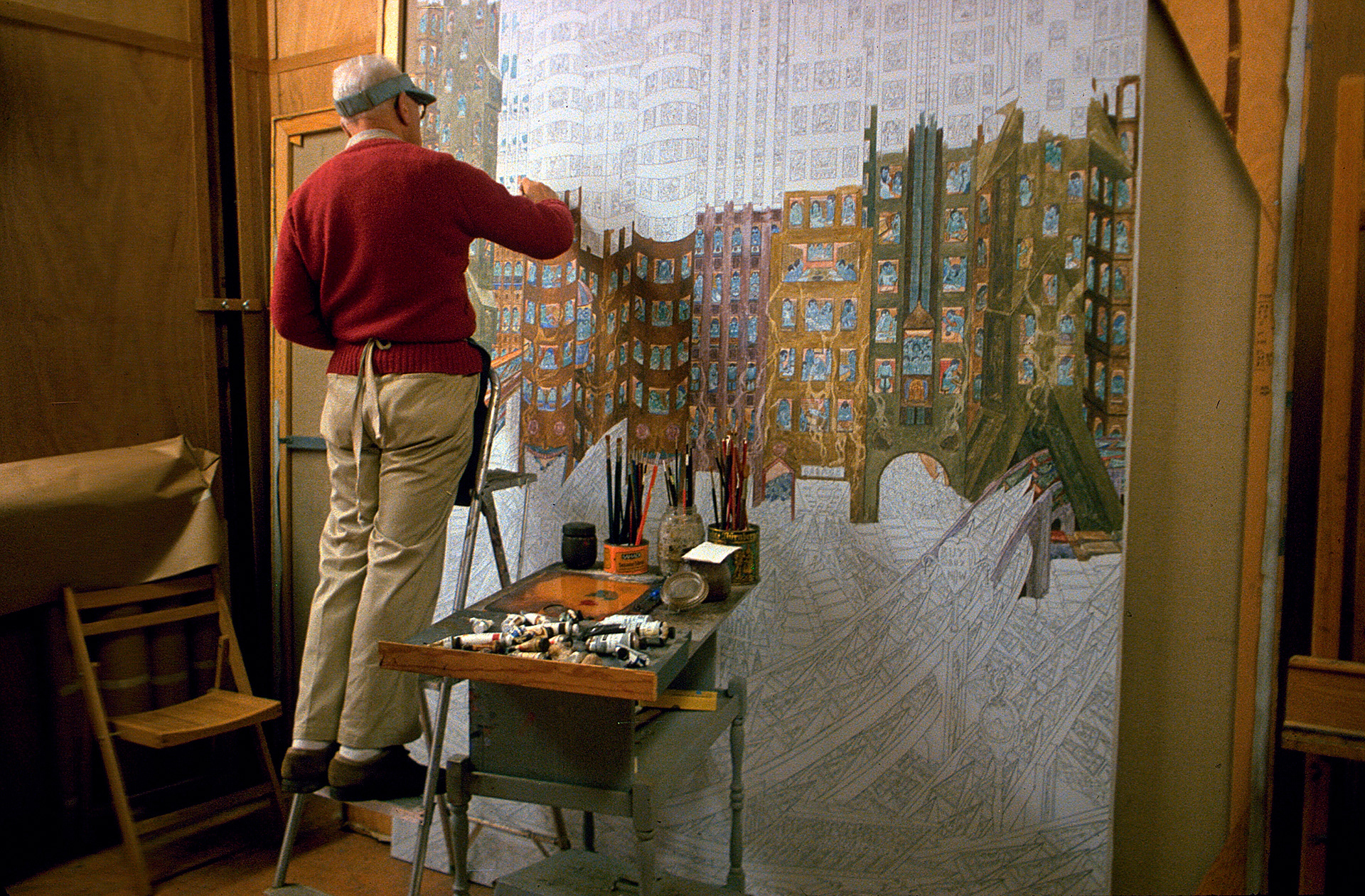 1984 - Irving working -01 (Photo(s) by Dan Gundlach