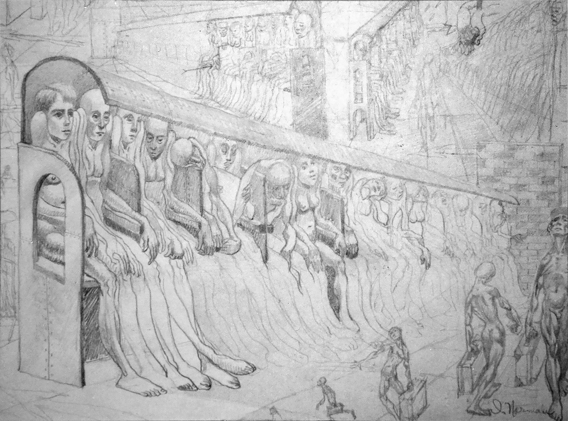 1958 - Arrivals and Departures - detail
