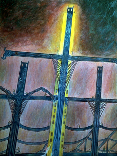 1948 - Crucifixion (could be just a detail of a larger, unlocated watercolor)