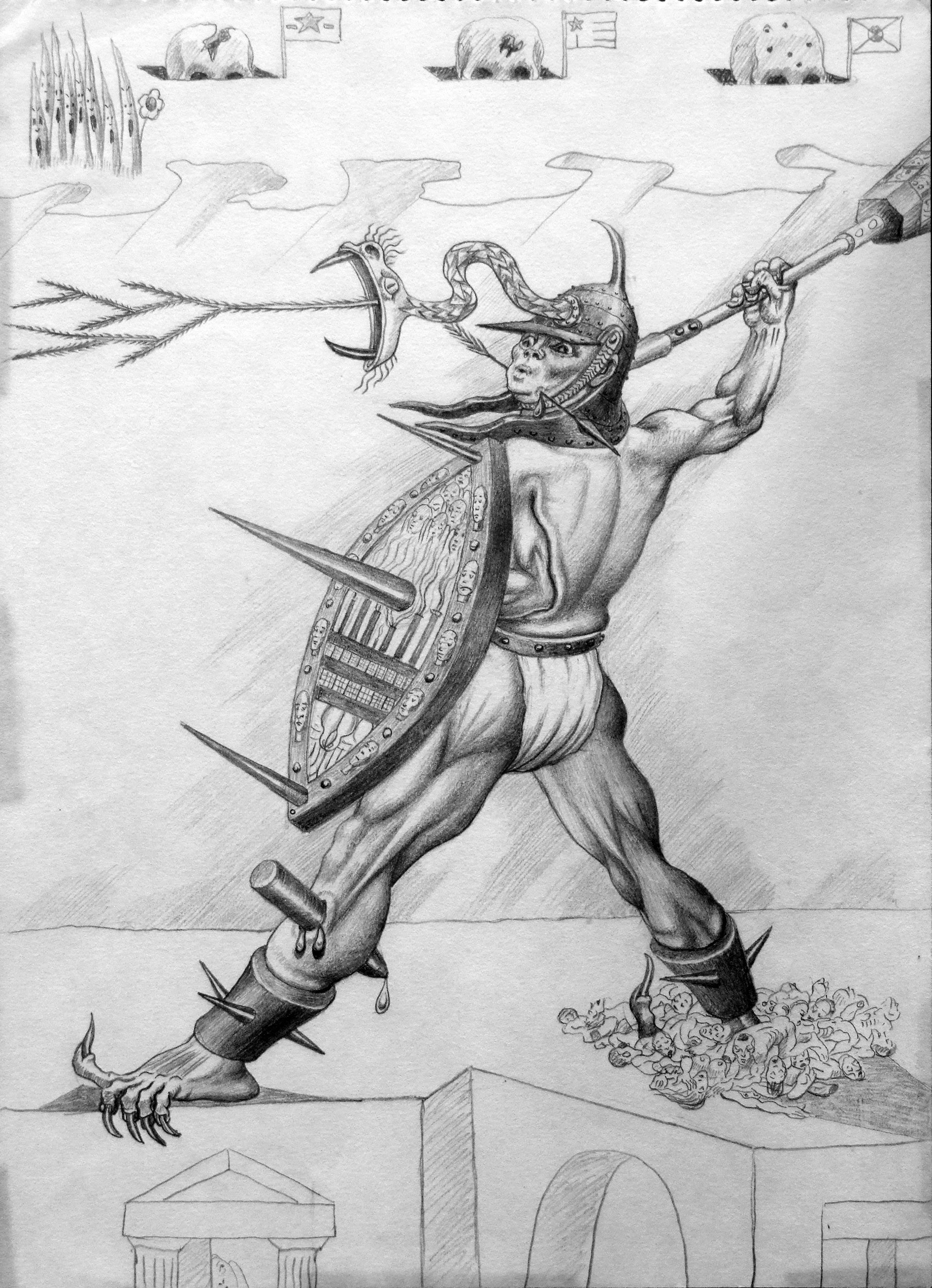 1965-66 - War and Peace - detail, right figure