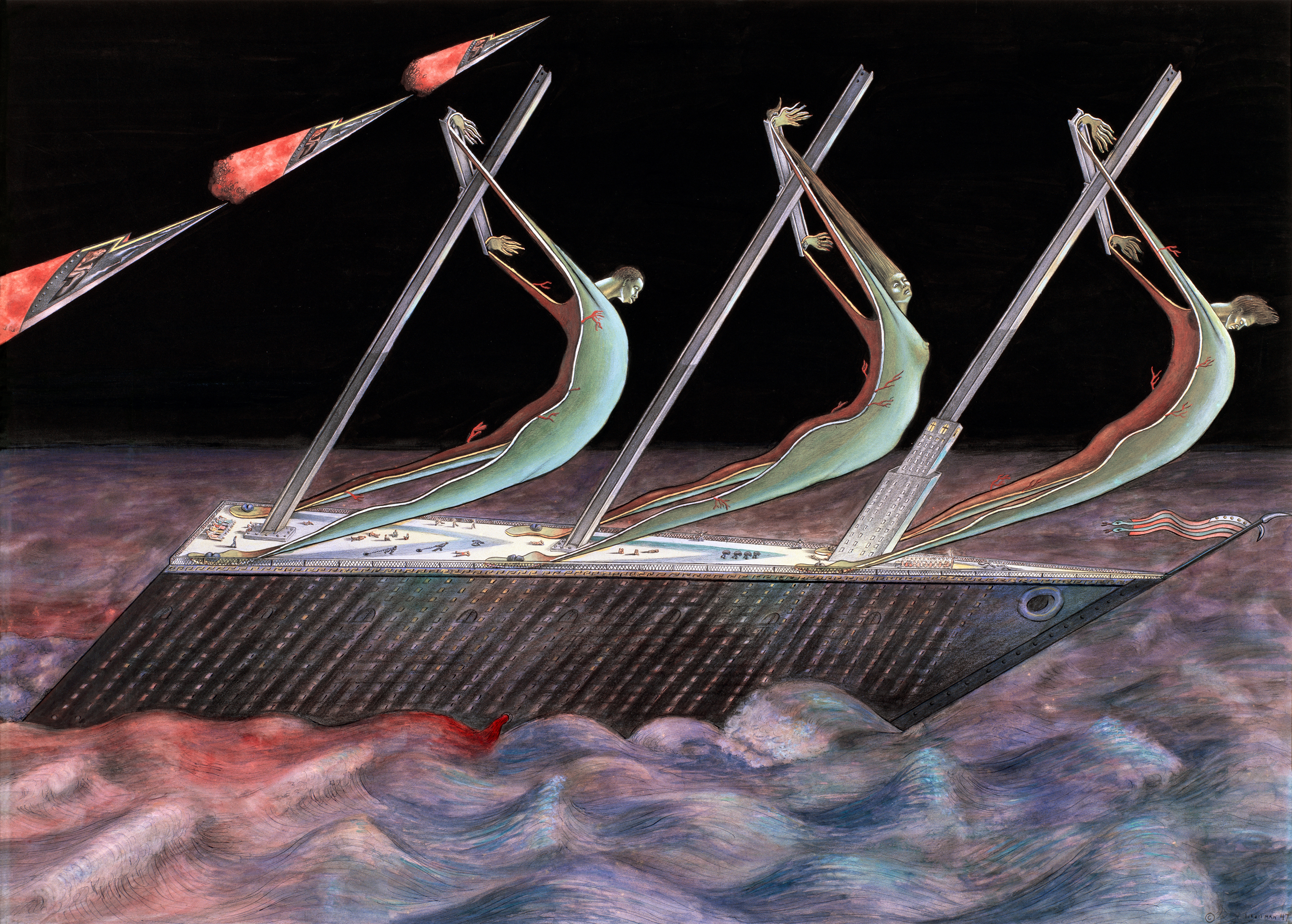 1947 - Victorious Ship (Sails)