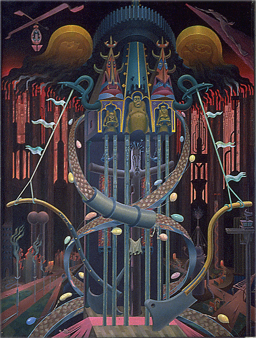 1954 - My World and Yours - And the gods created the world in their own image (Detail - top half)