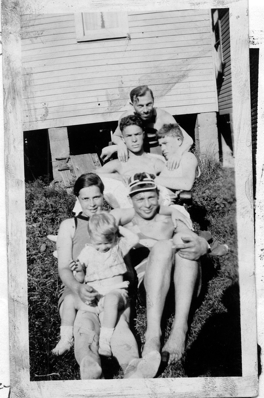 Evelyn, Irving, Henry, Eddie Efie(and son)