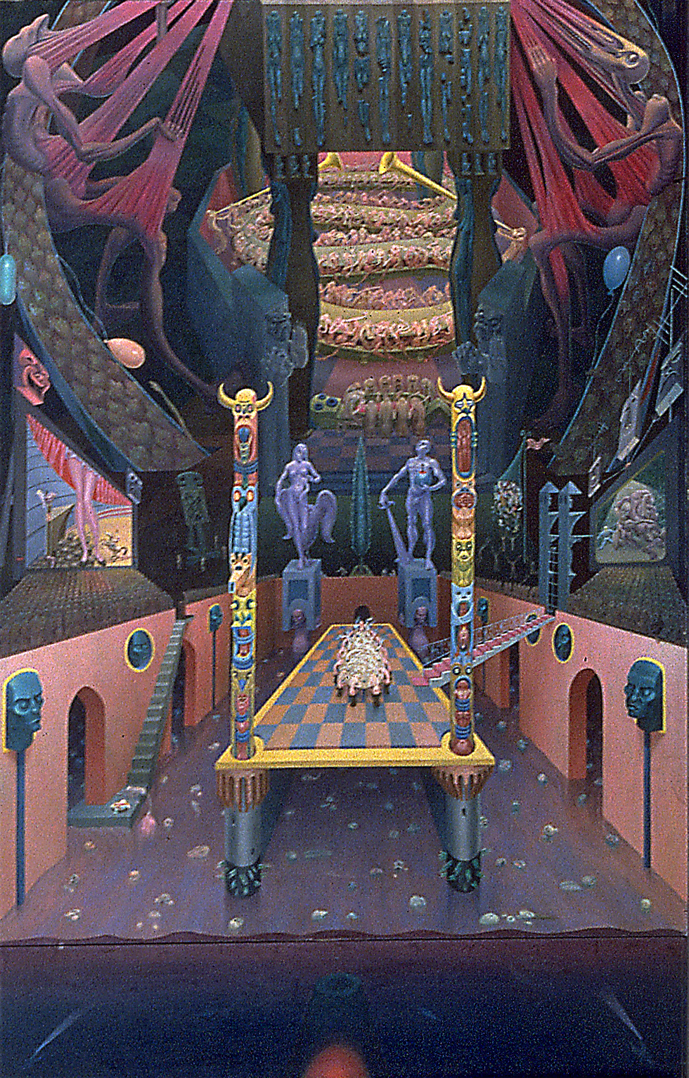 1954 - My World and Yours - And the gods created the world in their own image - (Detail - lower half)