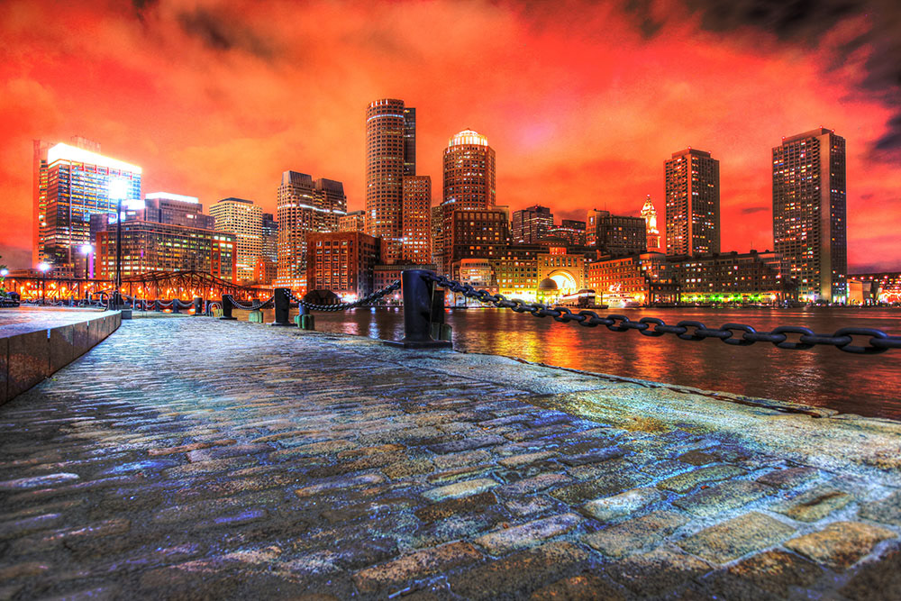 Boston at Night