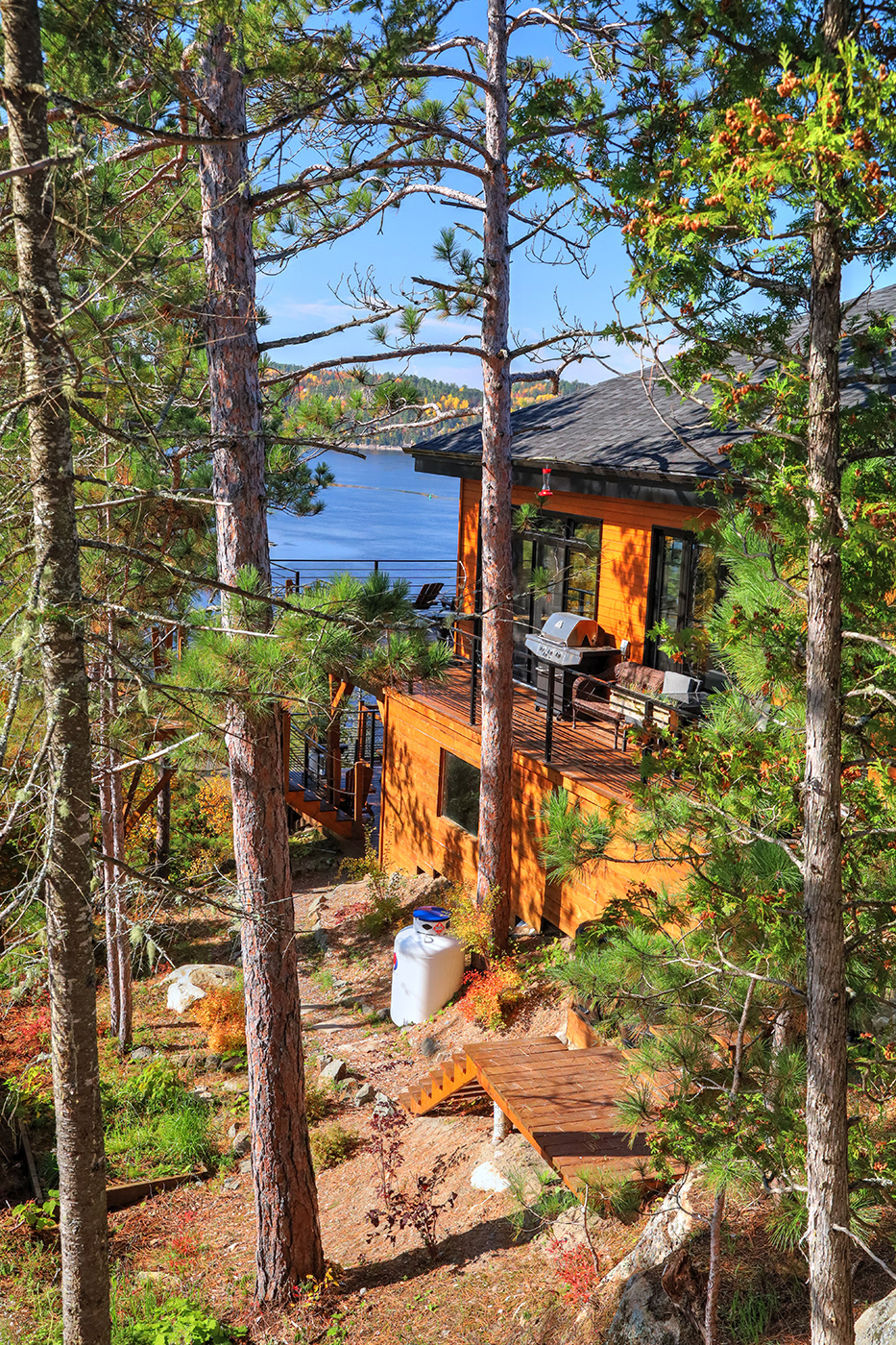 Vue du batiment supérieur