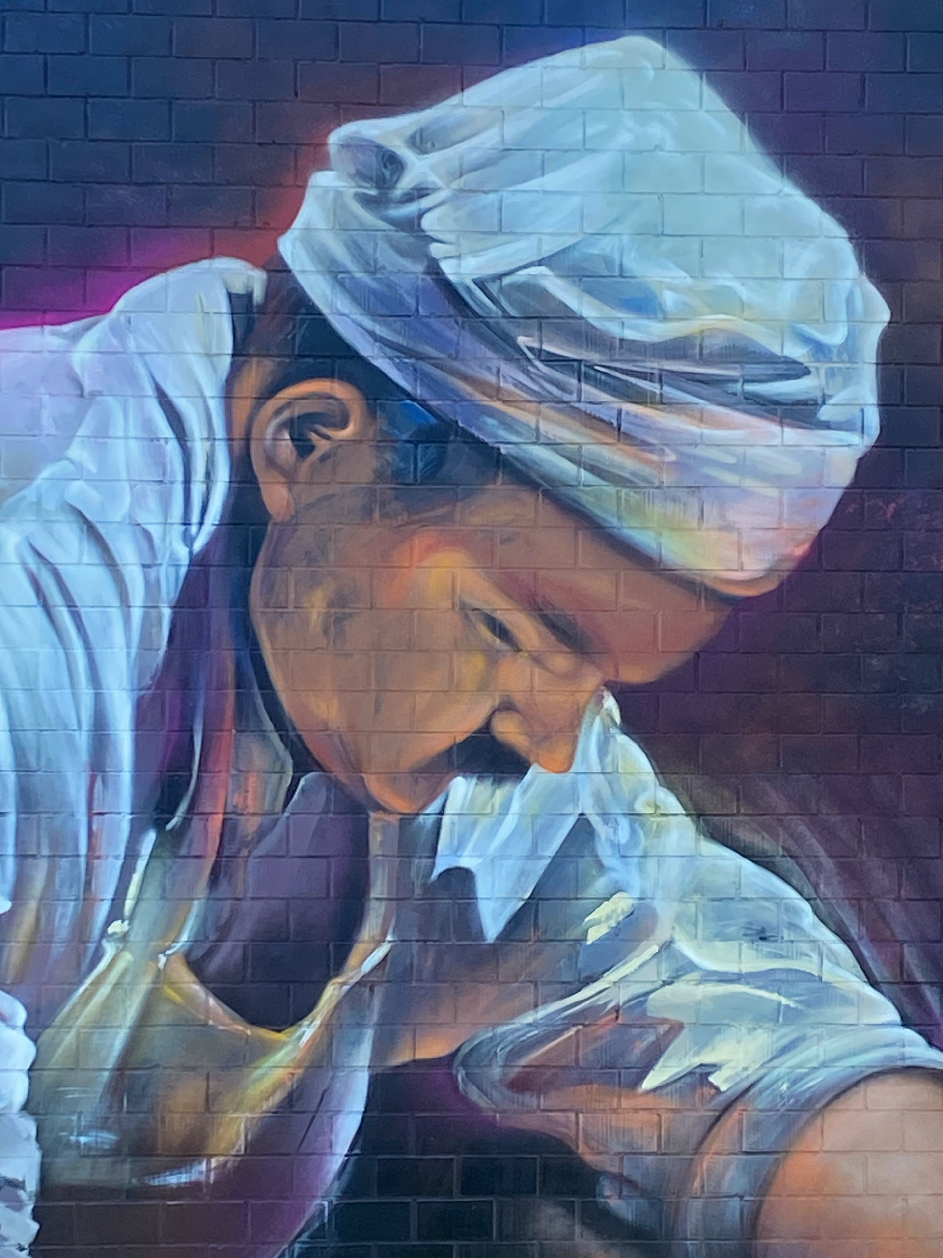 Detail of SMOK’s mural ‘Bread and Brushstrokes’