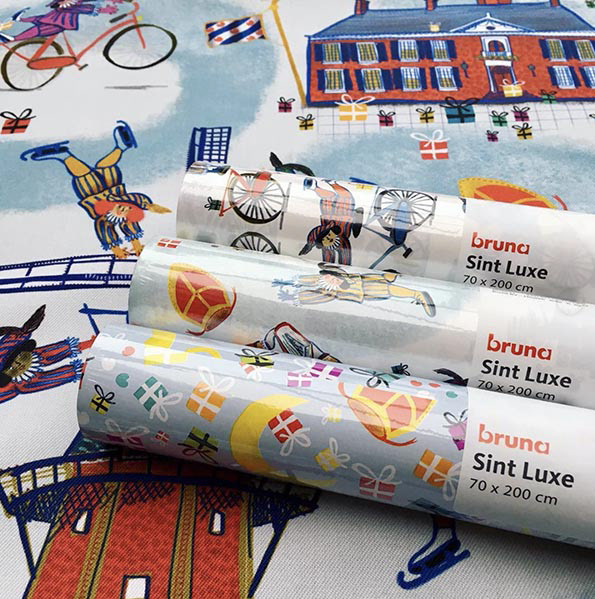 Wrapping paper, cadeaupapier voor Bruna, Patricia Hooning