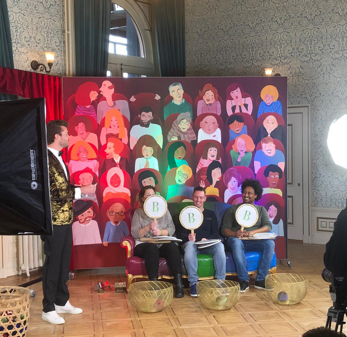 Patricia Hooning, illustratie voor spelshow Bank Giro Loterij (photo: Annelot Lems)