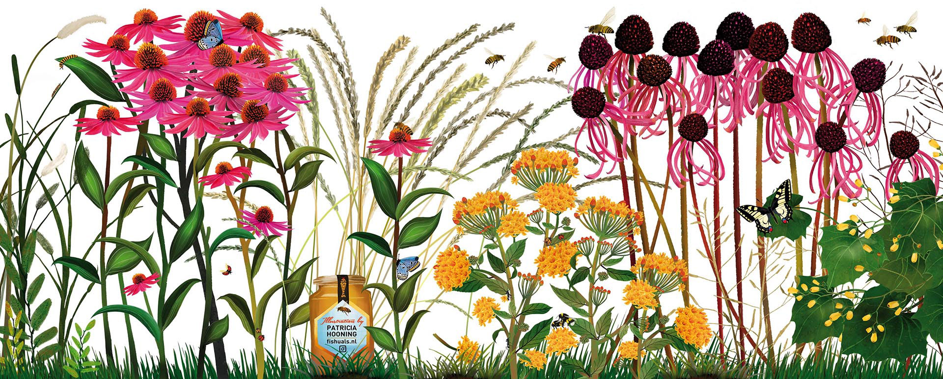 Illustrations for Station Utrecht Centraal, Patricia Hooning