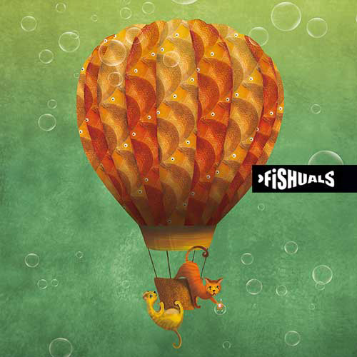Patricia Hooning, cats in air balloon under water (personal project)