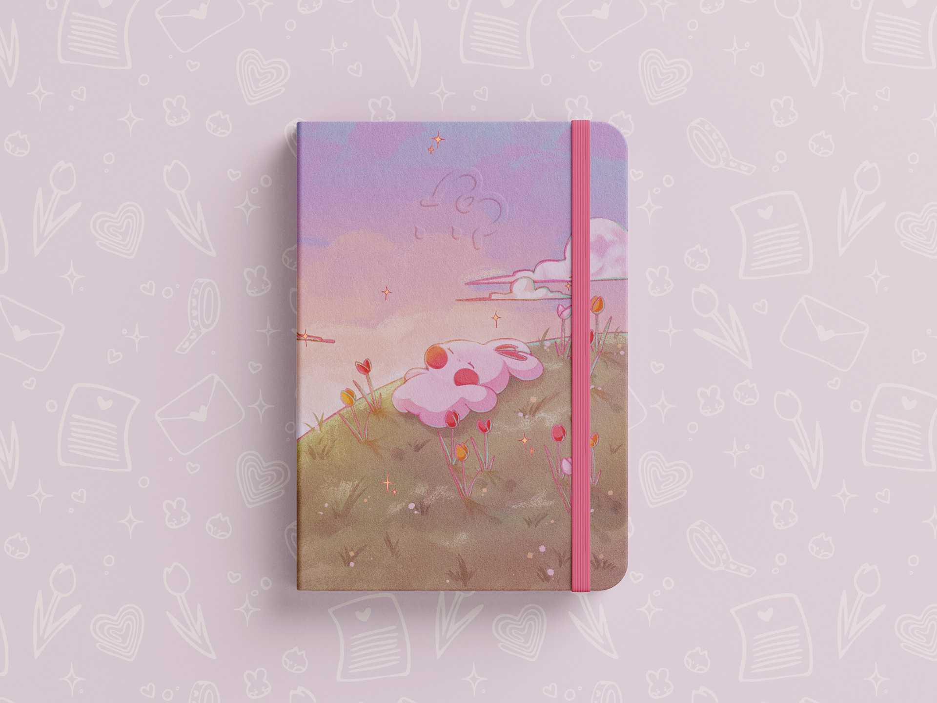 Sleepy Biko Notebook Front