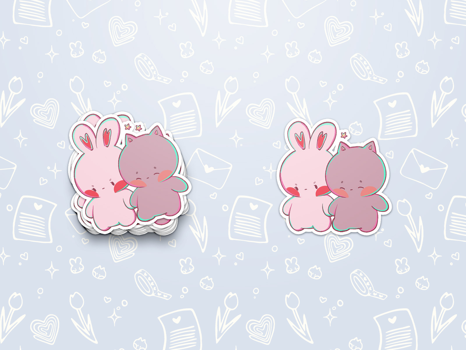 Biko & Ube Die Cut Stickers