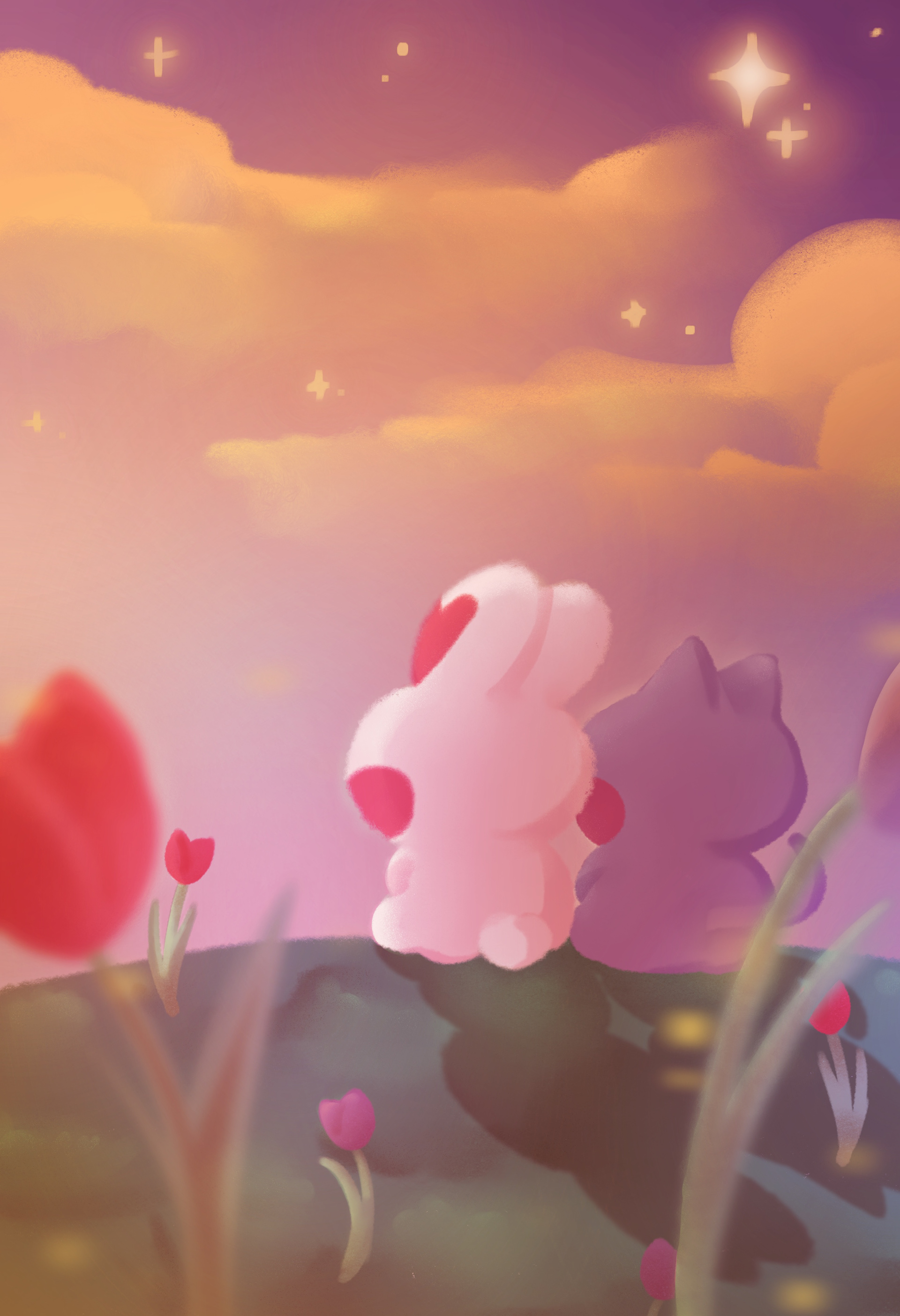 Starry Sunset (Thank You Card)