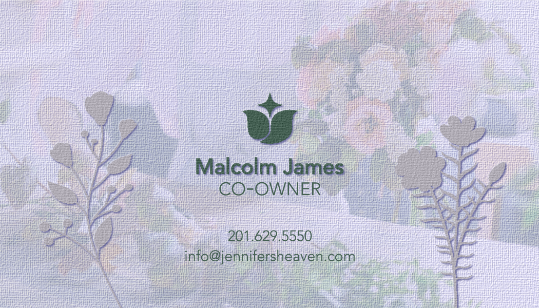 Back of Business Card Design