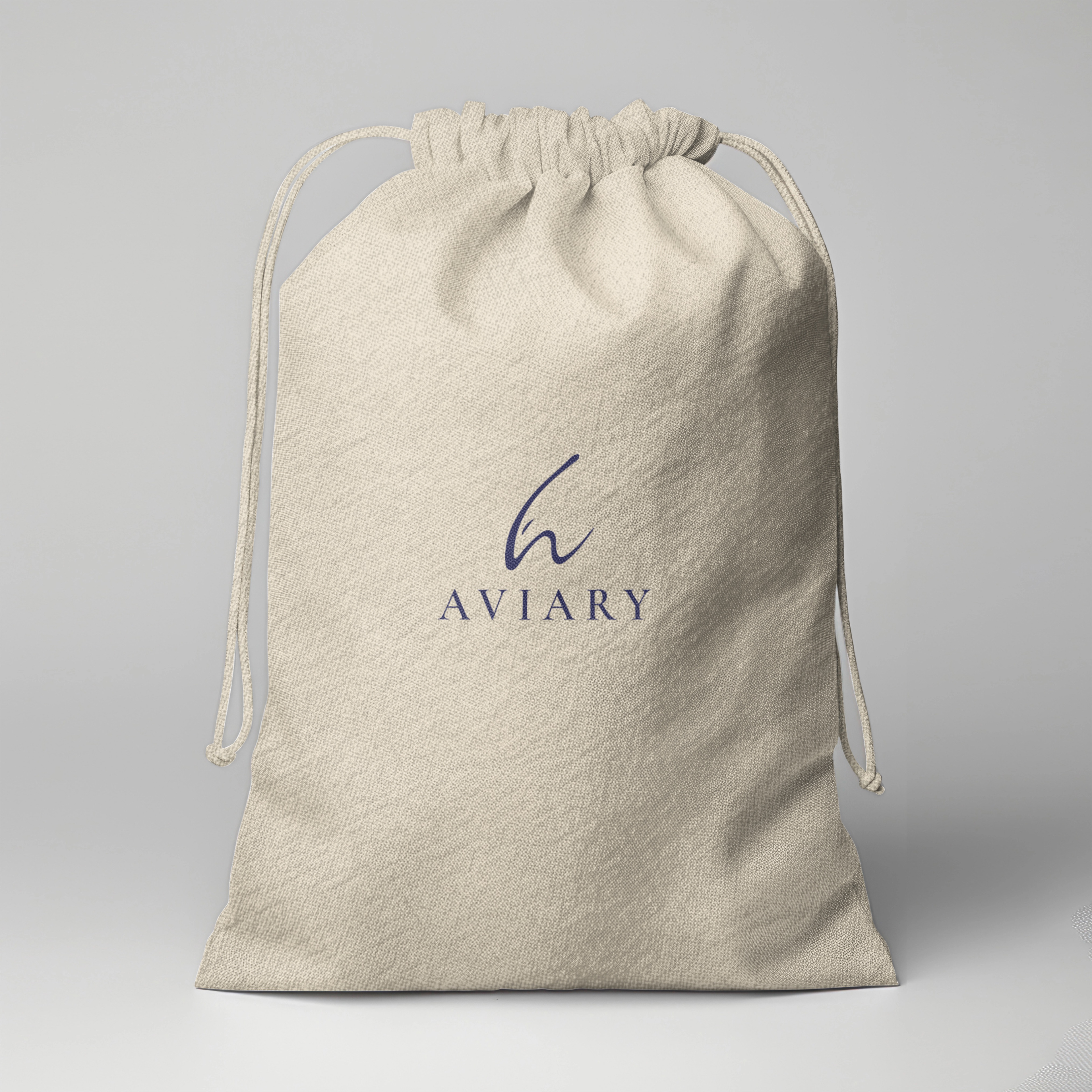 Logo Mark on Drawstring Bag