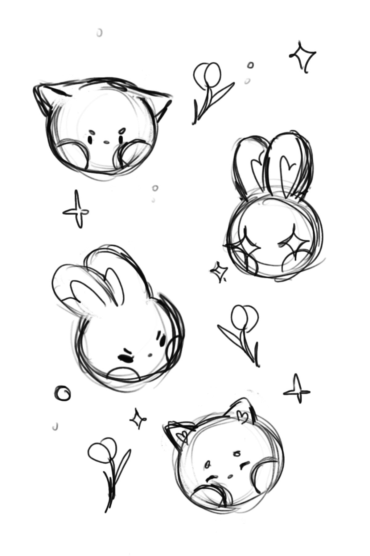 Sticker Sheet Sketch