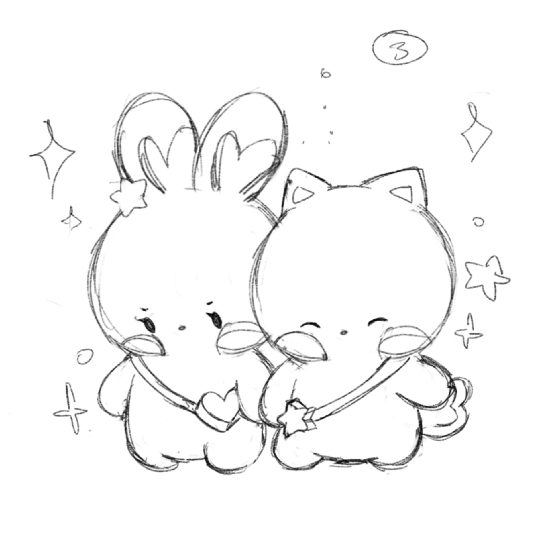 Biko & Ube Sketch