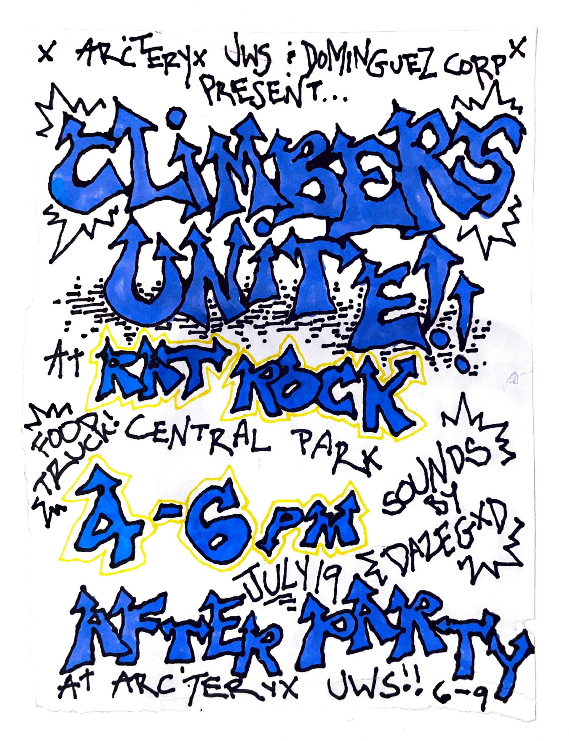 ARC’TERYX x DOMINGUEZ CORP “CLIMBERS UNITE” FLYER (2024)