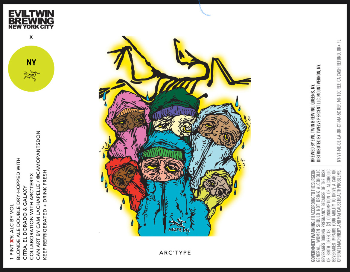 ARC’TERYX x EVIL TWIN BREWERY CAN LABEL (2022)