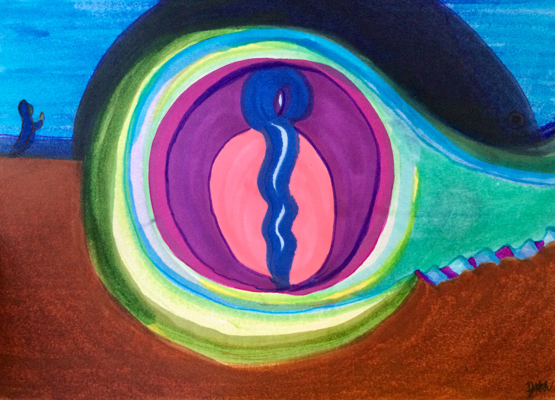In the Belly of the Whale Sacred Partner SEA Doodle