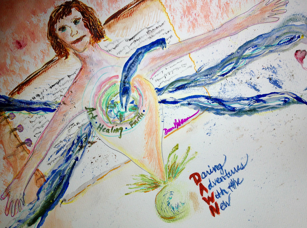 DAWN Diving Deep Living Large SEA Doodle